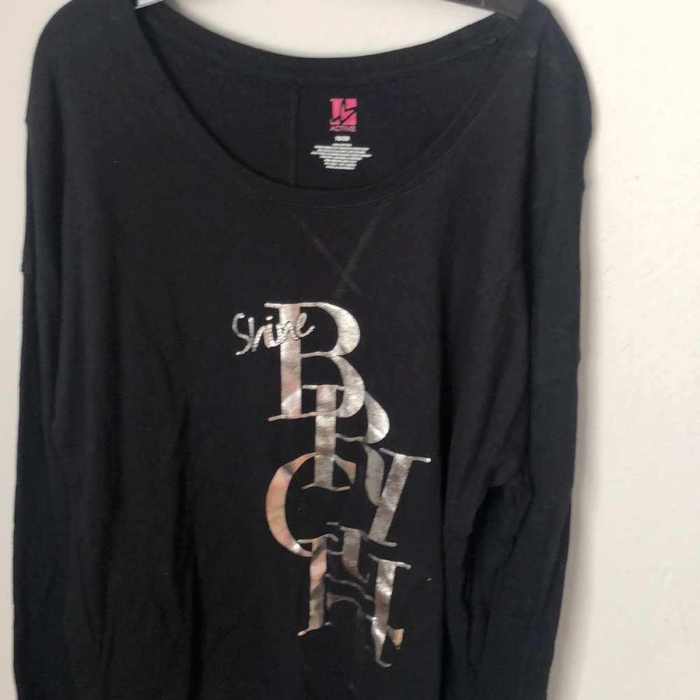 Livi Active by Lane Bryant black long sleeve 18/20